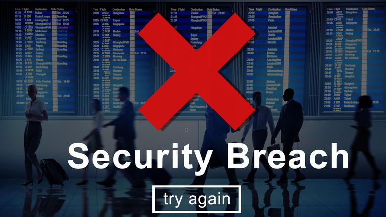 Security breach concept illustration