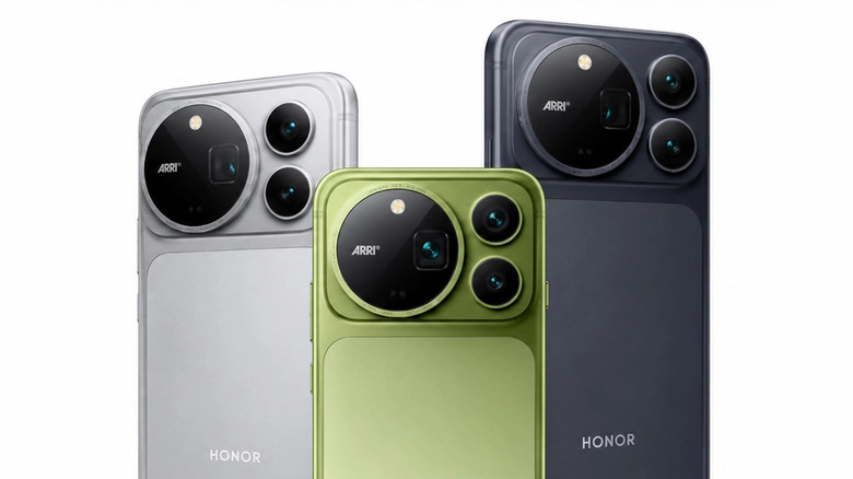 Honor Magic9 Pro Max in all colors against white background