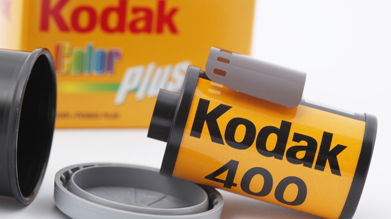 A roll of Kodak 400 film.