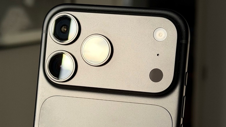 Close-up shot at the iPhone 18 Pro camera module