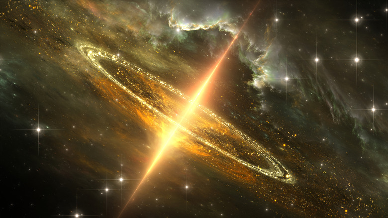 concept image of a supermassive black hole