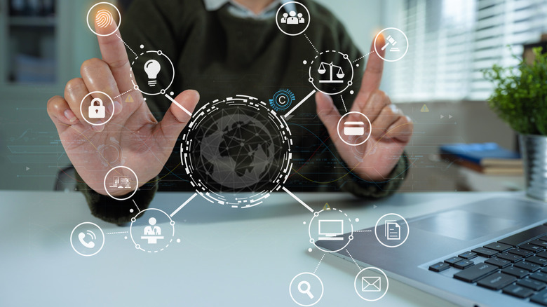 Artistic rendition of copyright and DRM