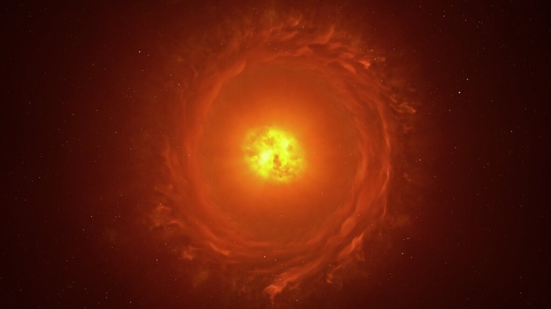 european southern observatory star artist impression woh g64