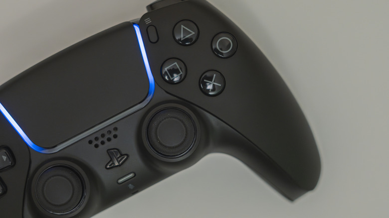 a close up of a lightbar found on the DualSense controller
