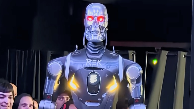 REK android in MMA match against Frankie LaPenna