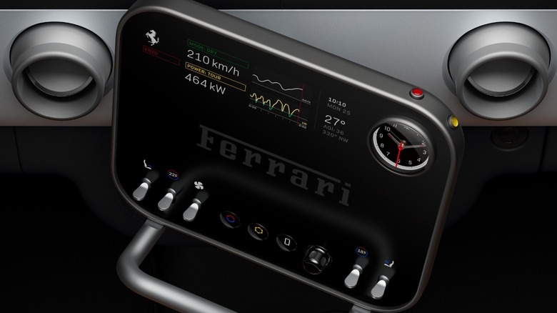 Ferrari Luce's control panel