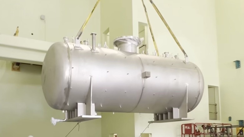 Newcleo's Lead-cooled Fast Reactor being installed in a facility