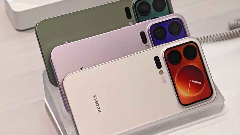 The Xiaomi 17 Pro Max with its embedded rear-facing display wrapping around the cameras.