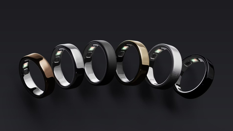 The Oura Ring 5 in various colors