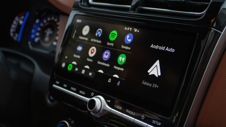 Android Auto on a car's display screen