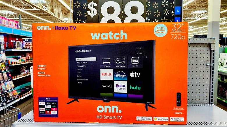 an Onn Roku TV for sale at Walmart