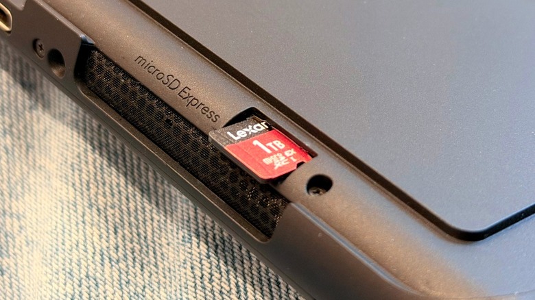 Lexar's microSD Express card on a Nintendo Switch 2