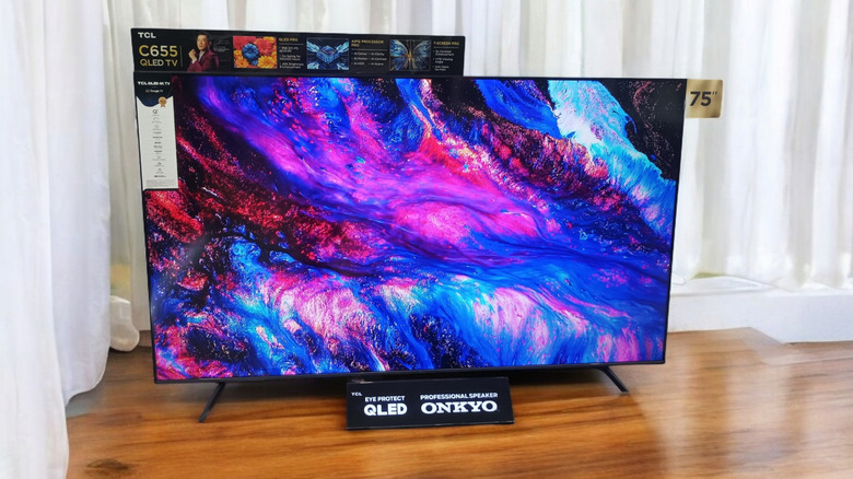 A photograph of the TCL C65 QLED TV.