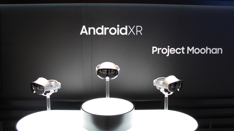 Project Moohan headset on display.