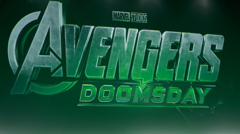 The "Avengers: Doomsday" logo at SDCC 2024