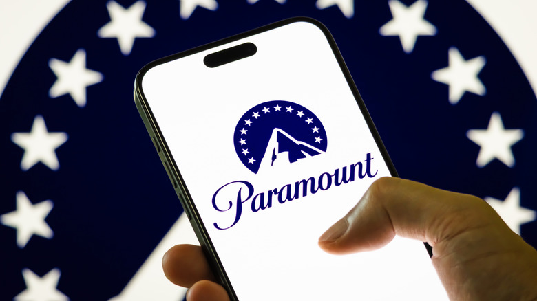 Paramount+ logo on phone