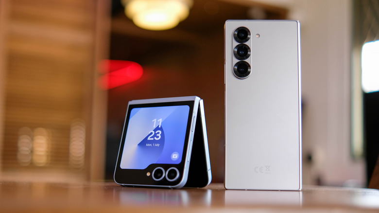 Samsung Galaxy Z Fold and Z Flip 6 smartphones