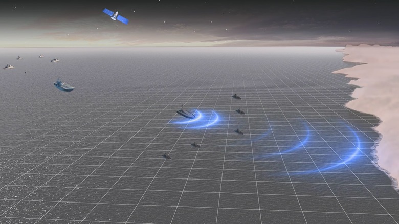 Computer generated video describing how M-MEP works and detects enemy drones
