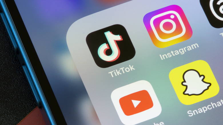 TikTok app on a smartphone screen