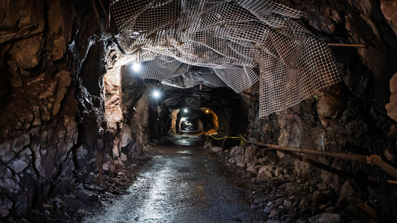 An old mine shaft.