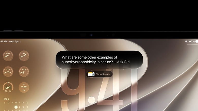 Siri running on an iPad with iPadOS 27 installed
