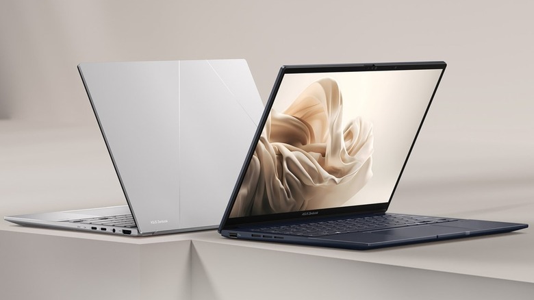ASUS Zenbook 14 (UX3405) promo image showing two colorways