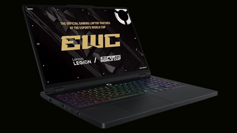 Legion Pro 5i Gen 10 Intel (16") with RTX 5060 on a black background