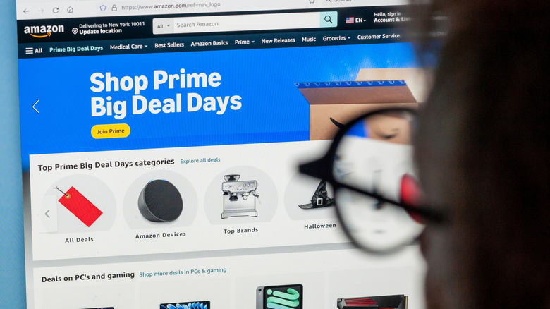 The Amazon Prime Big Deal Days banner display in a browser