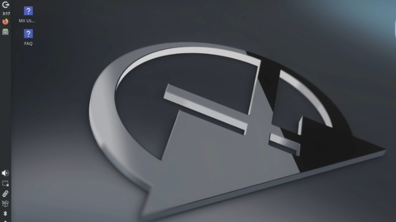 An MX Linux desktop screen.