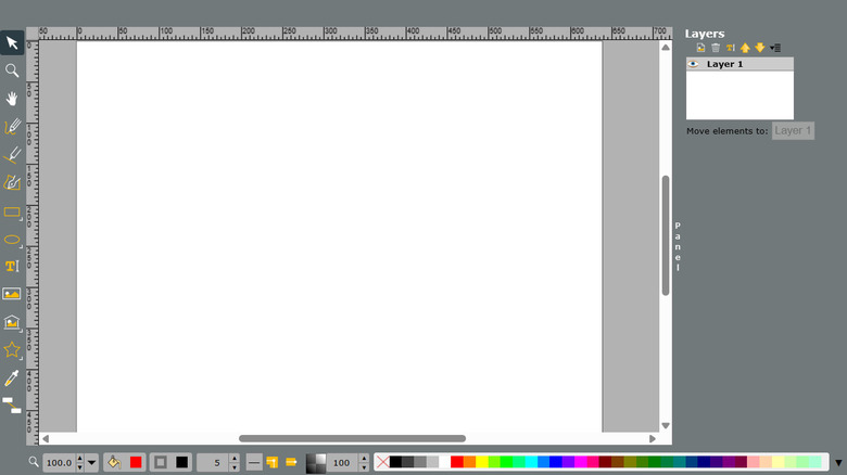 Screenshot from SVG edit design environment