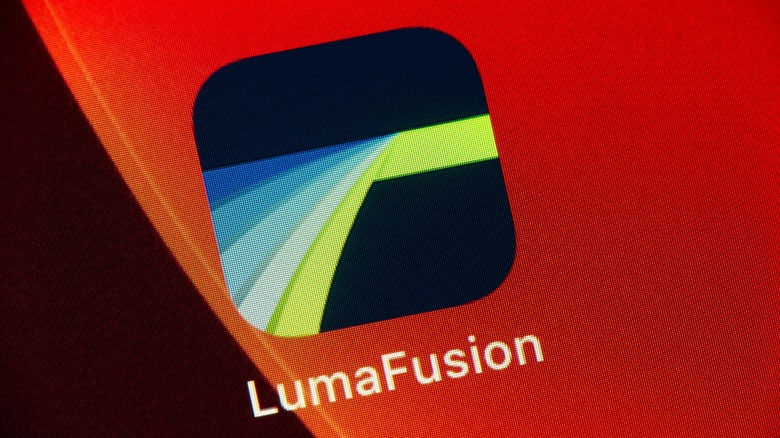 The LumaFusion icon on a mobile screen