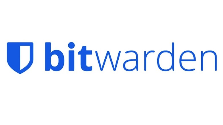 Bitwarden logo on white background.