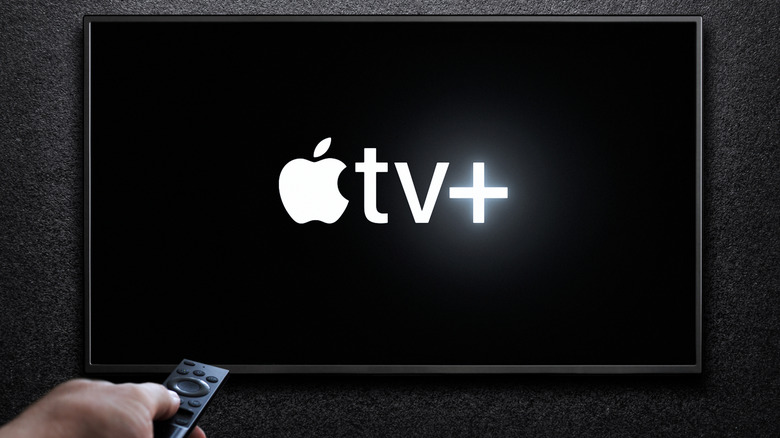 Apple TV+ logo on a TV