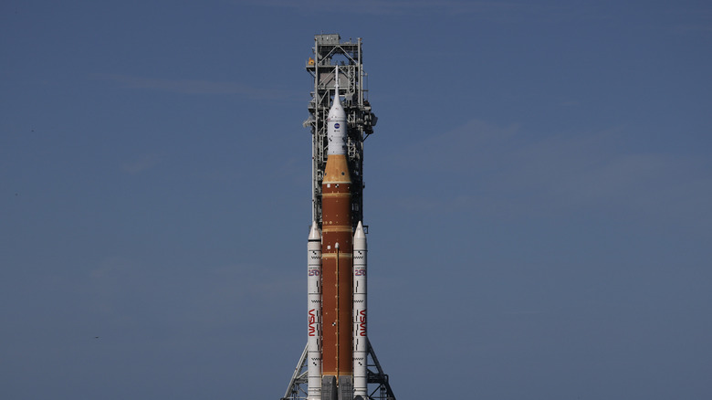 NASA's Artemis II at the launchpad at Kennedy Space Center