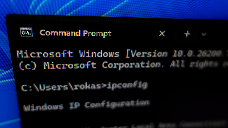 Command Prompt open on Windows