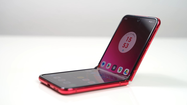 A Razr flip phone.
