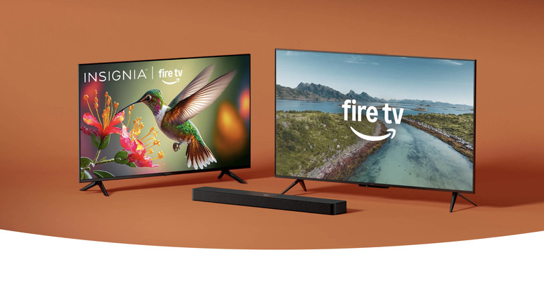 Two Fire TVs models displayed next to each other.