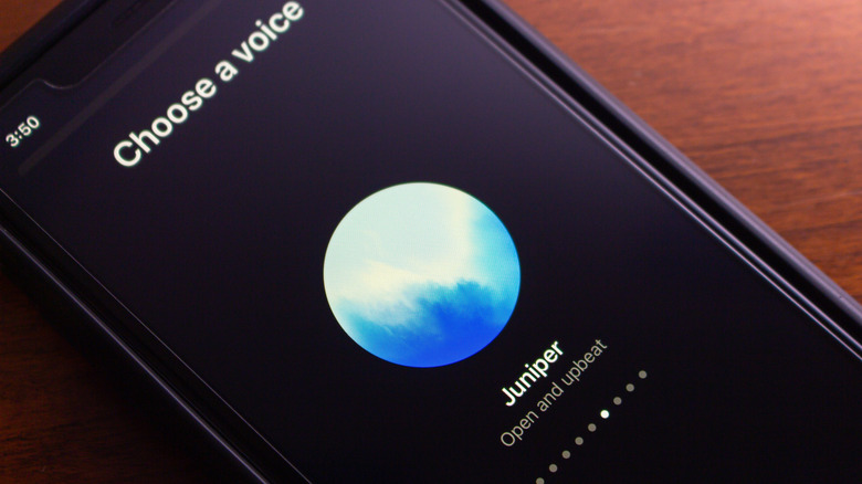 Using ChatGPT Advanced Voice Mode on the iPhone.