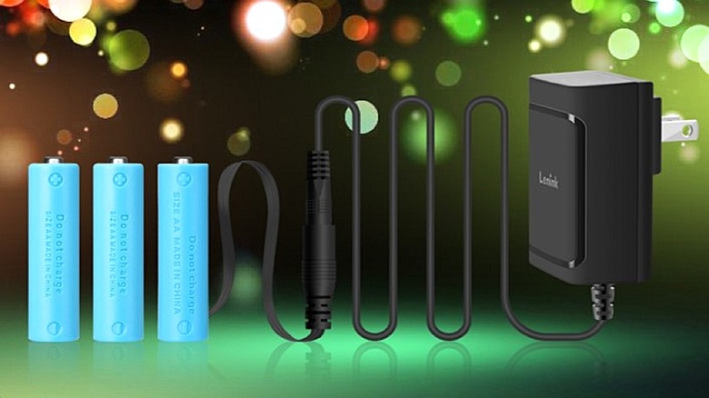 Lenink AA battery power adapter and replacement system.