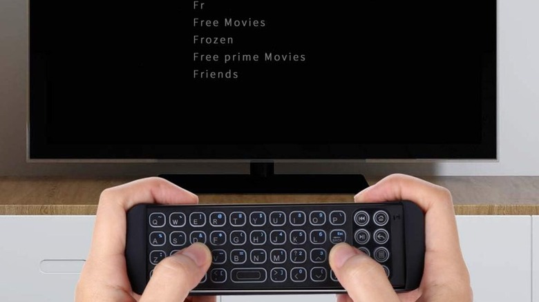 iPazzPort Mini QWERTY remote for Amazon Fire TV Stick.