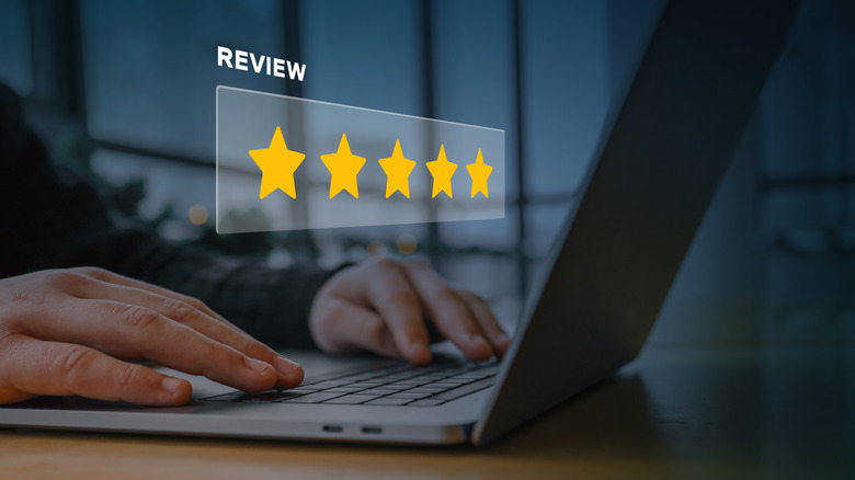 Five-star review concept