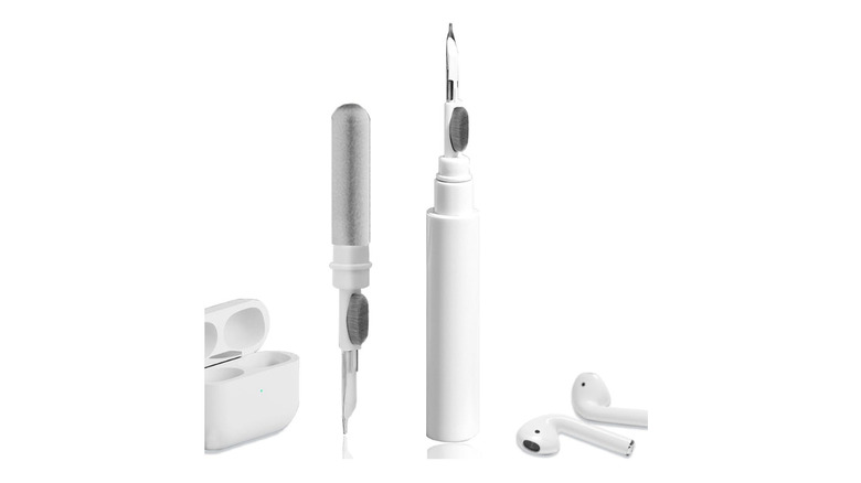 Yesimla Cleaner Kit for AirPods with AirPods and a charging case