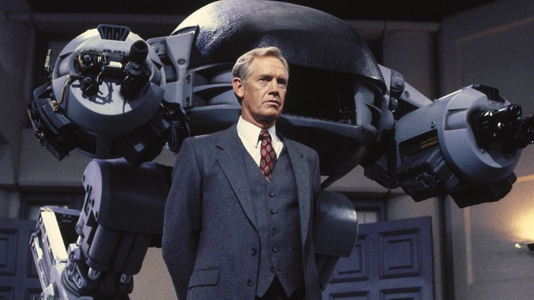 ED-209 stood behind Ronny Cox in RoboCop