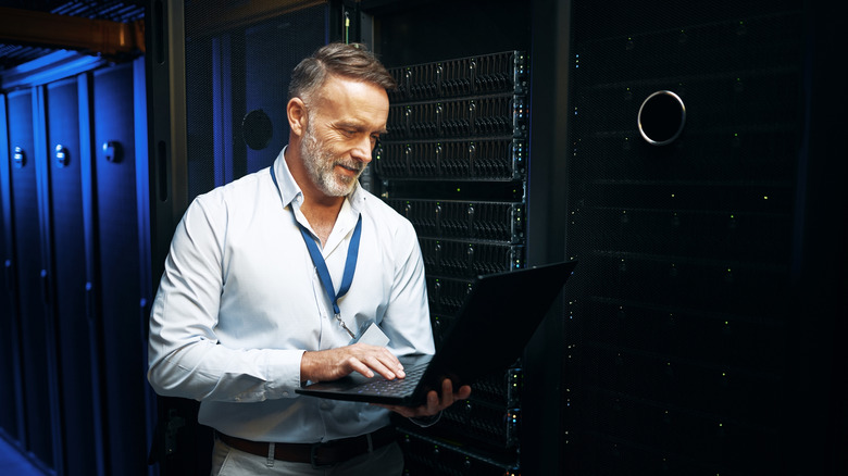 Older individual being used as representation of COBOL expertise lying with the older staff