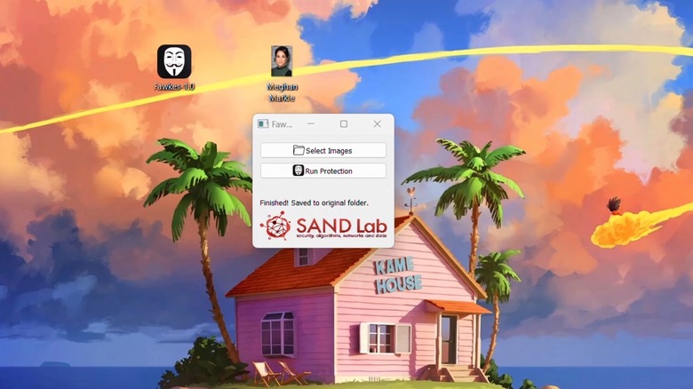 The Fawkes app as seen in a YouTube demo.