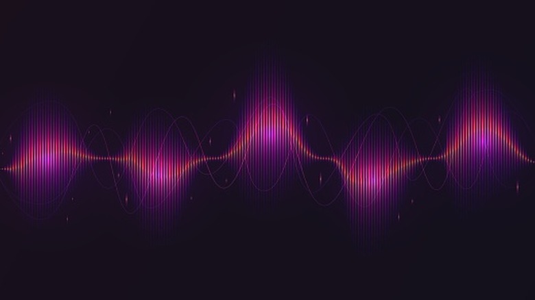 An abstract depiction of graphic equalizer software