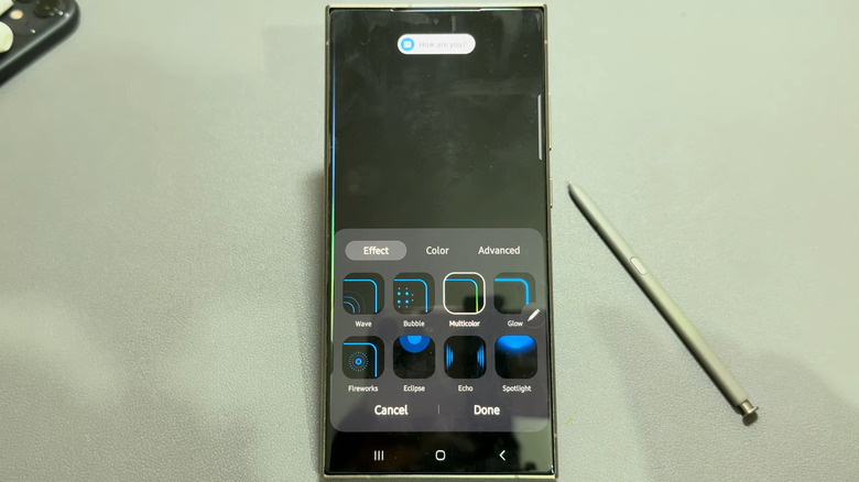 Enabling Edge lighting on a Samsung Galaxy phone