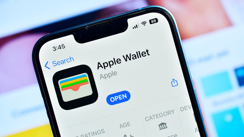 Apple wallet on iphone used to pay for apple services.