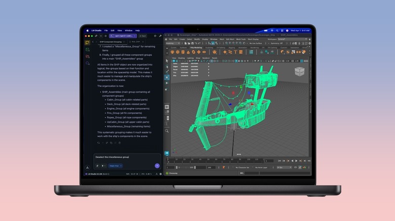 Apple MacBook Pro against a gradient background
