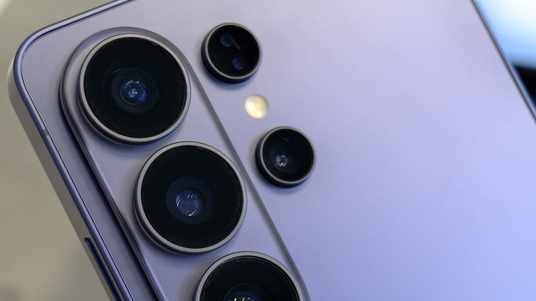 close-up of cameras on the back of the Samsung Galaxy S26 Ultra